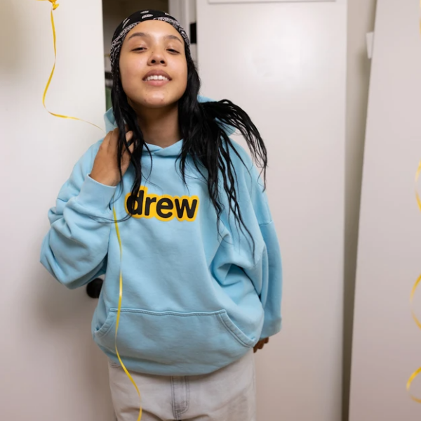 Áo Drew House Secret Hoodie Sea Blue - Ảnh 5