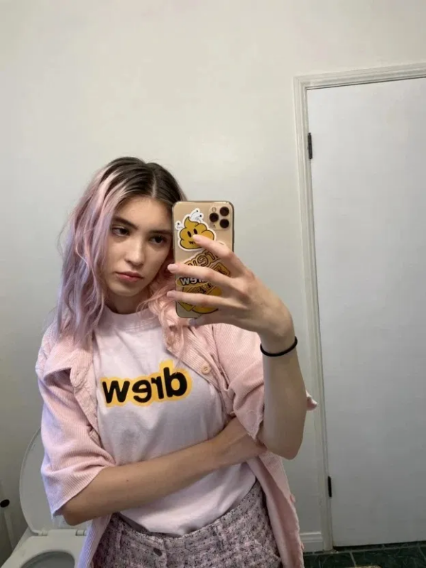 Áo Drew House Secert SS Pink Tee - Ảnh 2