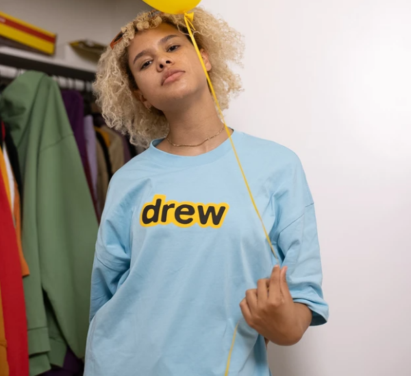 Áo Drew House Secret SS Tee Sea Blue - Ảnh 4