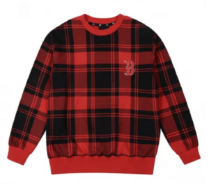Áo MLB Check All Overfit Sweatshirt Boston Red Sox 31MTE3041-43R