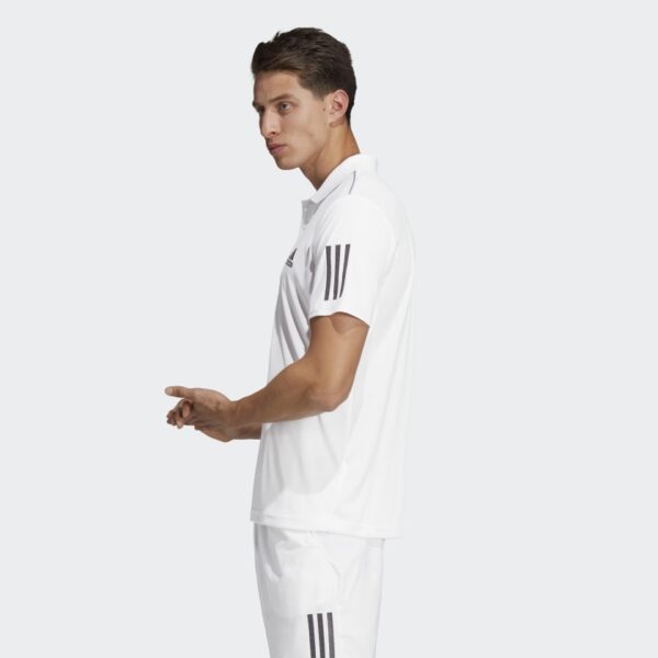 Áo Adidas 3 Stripes Club Polo Shirt White DU0849 - Ảnh 4