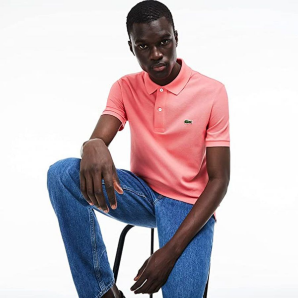 Áo Lacoste Polo Pique Cotton Pink PH4012-00-F9C - Ảnh 3