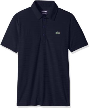 Áo Lacoste Polo SPORT Golf Striped Blue DH8132-51-CC3