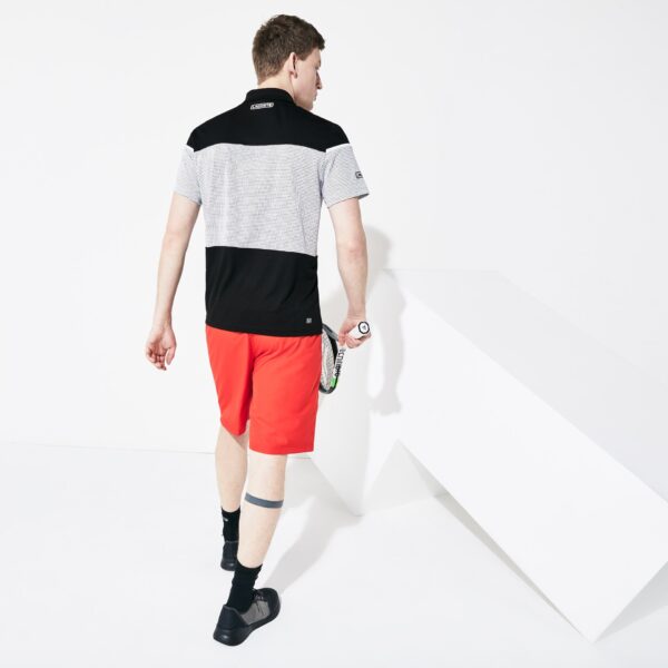 Áo Lacoste Polo SPORT Mesh Panel Tennis Black DH4754-51-BLK - Ảnh 3
