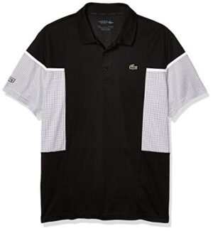 Áo Lacoste Polo SPORT Mesh Panel Tennis Black DH4754-51-BLK