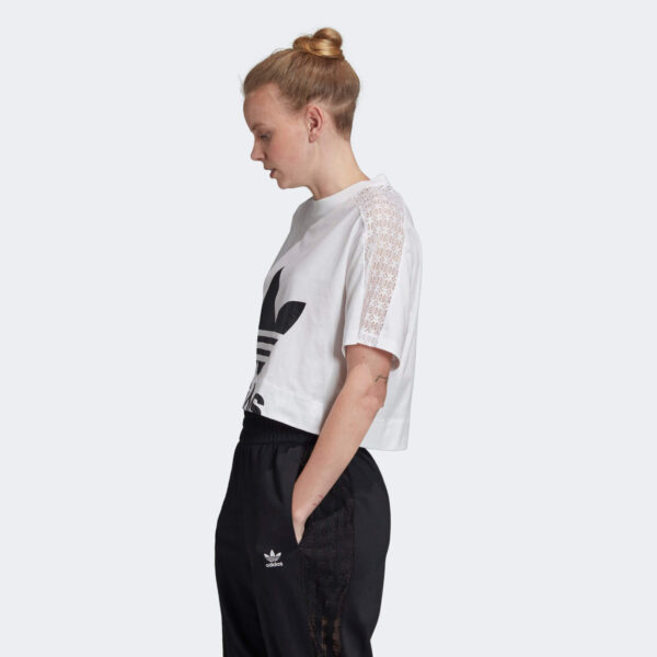 Áo Adidas Lace Tee White FL4128 - Ảnh 2
