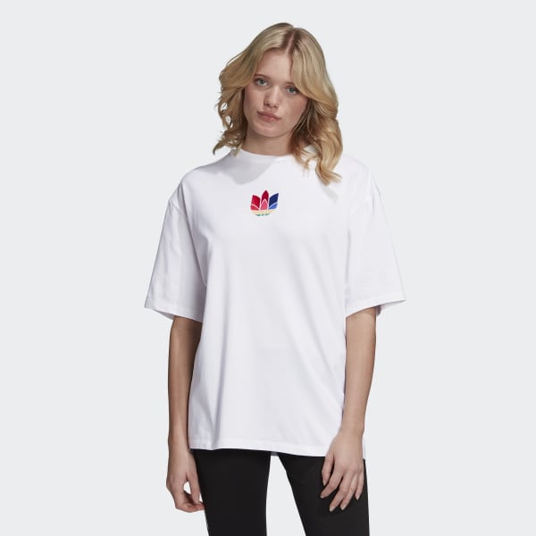 Áo Adidas Adicolor 3D Trefoil Tee White GD2235 - Ảnh 5
