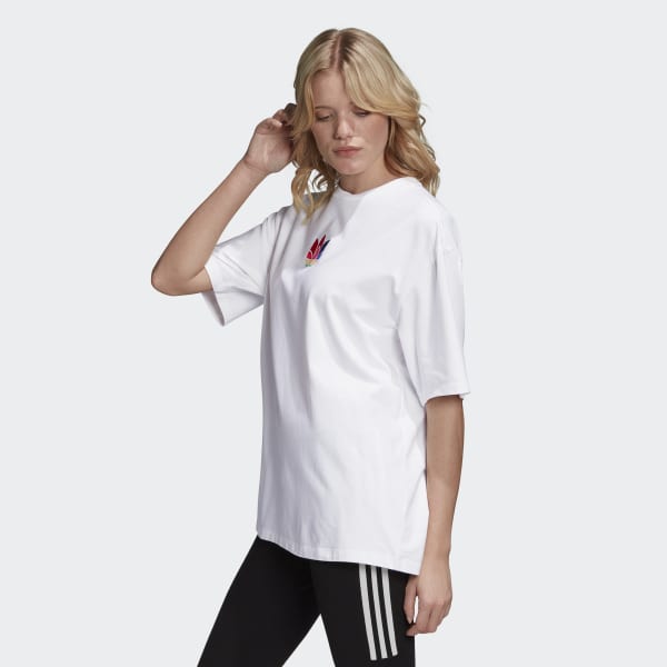 Áo Adidas Adicolor 3D Trefoil Tee White GD2235 - Ảnh 3