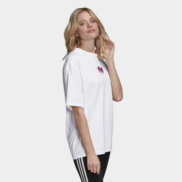 Áo Adidas Adicolor 3D Trefoil Tee White GD2235 - Ảnh 4