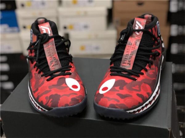 Giày A Bathing Ape x Adidas Dame 4 'Red Camo' AP9976 - Ảnh 3