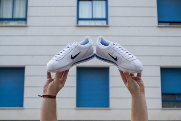 Giày Nike Cortez Basic Jewel 18 'Blue Jay' AA2145-101 - Ảnh 6