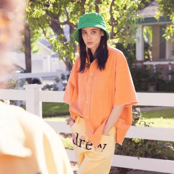 Áo Drew House SS Corduroy Shirt Peach - Ảnh 2