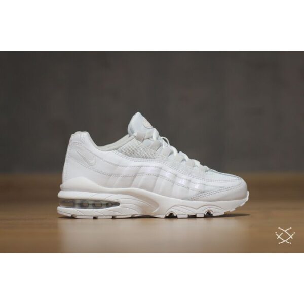 Giày Nike Air Max 95 GS 'White Vast Grey' AQ3147-100 - Ảnh 4