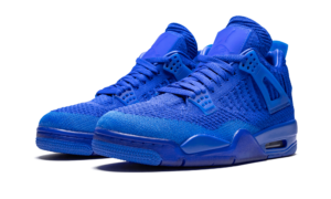 Alternative view of Giày Nike Air Jordan 4 Flyknit 'Hyper Royal' AQ3559-400