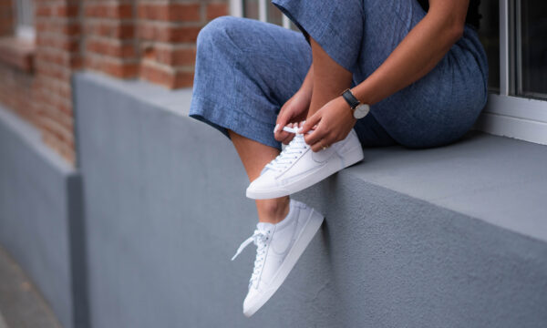 Giày Nike Blazer Low LE 'Triple White' AQ3597-100 - Ảnh 7