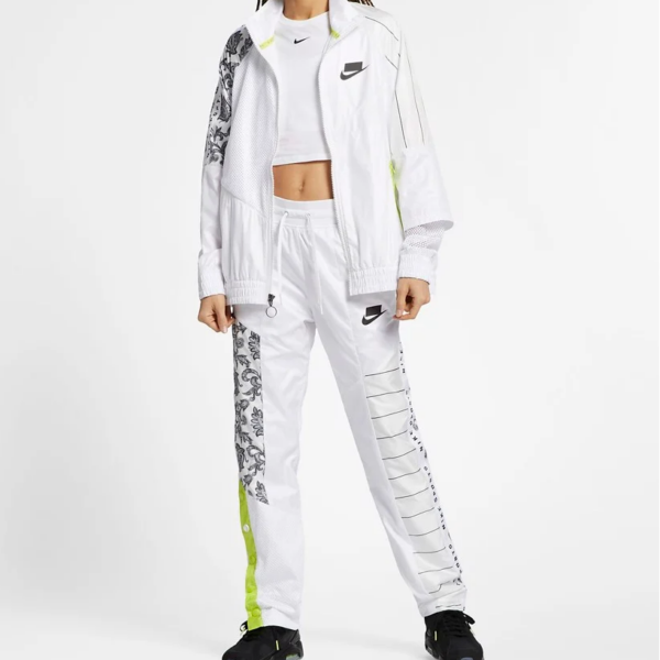 Áo Nike Womens Sportswear NSW Woven Track Jacket New Black White - Ảnh 3