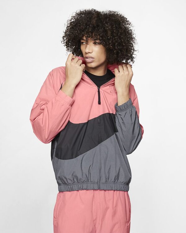 Áo Nike NSW Large Swoosh Windbreaker Woven Jacket AR3132-668 - Ảnh 2
