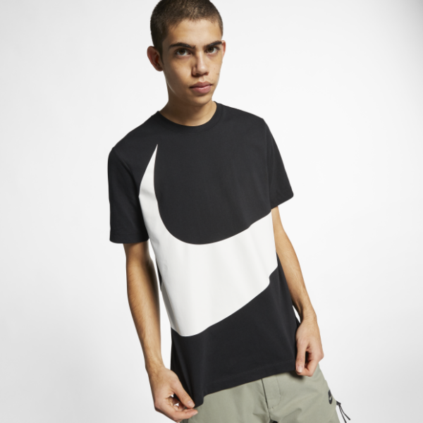 Áo Nike Men Sportswear Swoosh T-shirts Black AR5192-010 - Ảnh 3