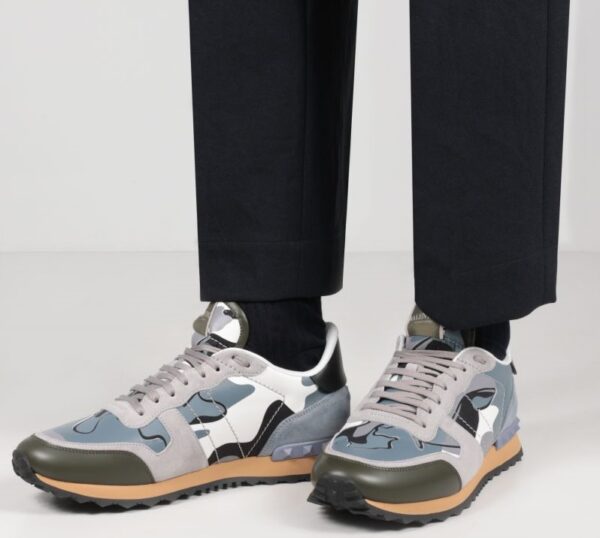 Giày Valentino Men's Grey Olive Rockrunner Sneakers WY2S0723TCC57H - Ảnh 2