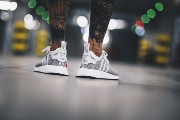 Giày Adidas NMD R2 PK "GREY ORANGE" BY9410 - Ảnh 4