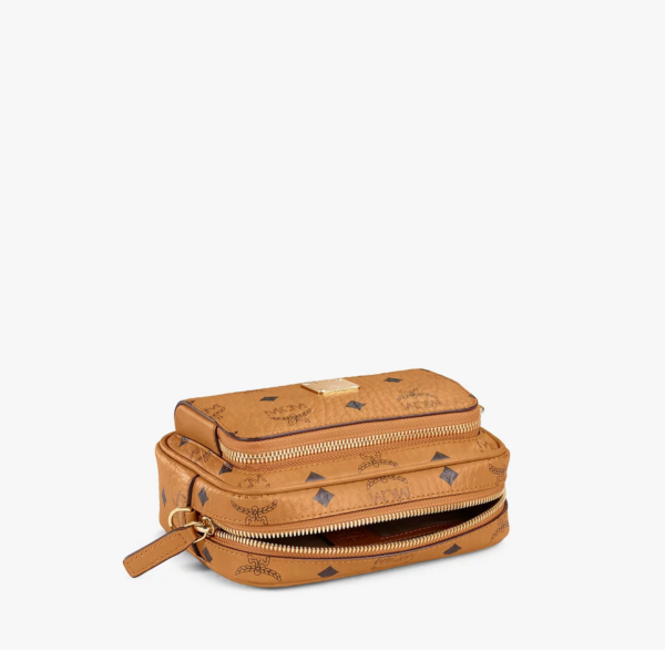 Túi MCM Aren Crossbody in Visetos 'Cognac' MMRAAKC03CO001 - Ảnh 9