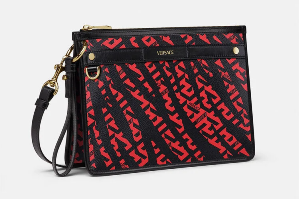 Túi Versace Lunar New Year Tiger Pouch Black Red 1002245-1A03167-5R24V - Ảnh 3