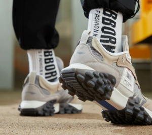 Alternative view of Giày Li Ning Fashion Show Men's Fashion Running Shoes Gray ARYR025-2