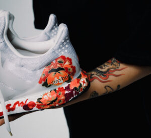 Alternative view of Giày Adidas UltraBoost 2020 'Chinese New Year Grey Floral' FW4314
