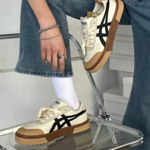 Giay Asics Court Trail 'White Black' 1203A146-021