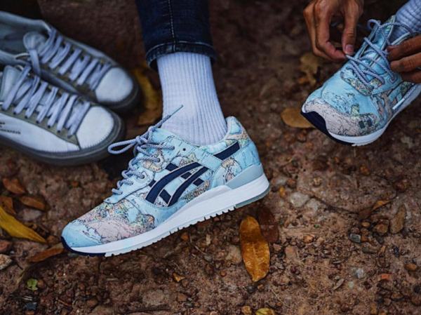 Giày Asics Atmos x Gel Lyte 3 'World Map' 1191A197-400 - Ảnh 5