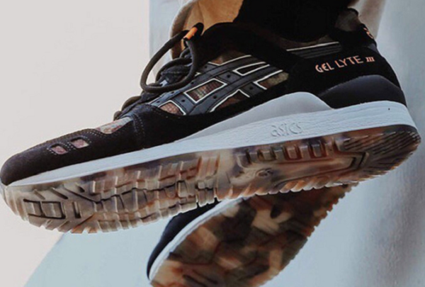 Giày Asics Atmos x Gel Lyte 3 'NEXKIN Black Orange Camo' 1191A339-001 - Ảnh 6