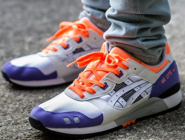 Giày Asics Gel Lyte 3 OG Retro 'Orange Purple' 2020 1191A266-102 - Ảnh 2