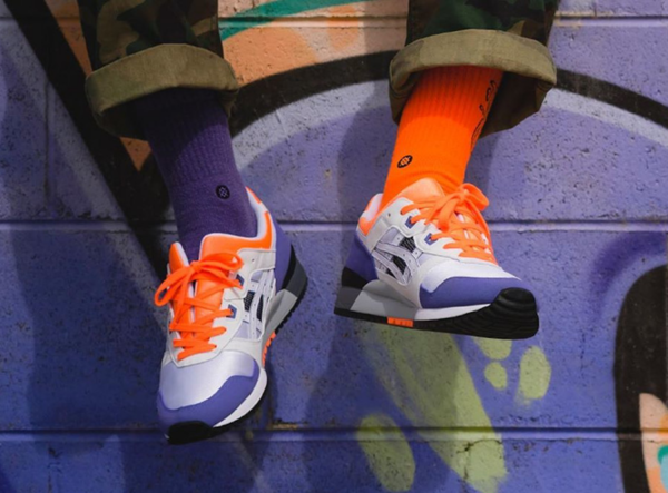 Giày Asics Gel Lyte 3 OG Retro 'Orange Purple' 2020 1191A266-102 - Ảnh 5