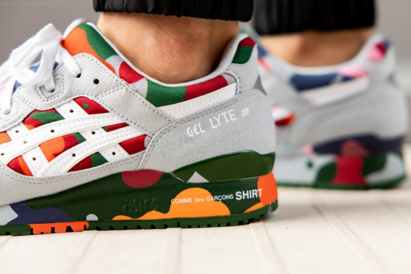Giày Asics Comme Des Garçons SHIRT x Gel Lyte 3 'Colorful Camo' 1201A132-000 - Ảnh 3