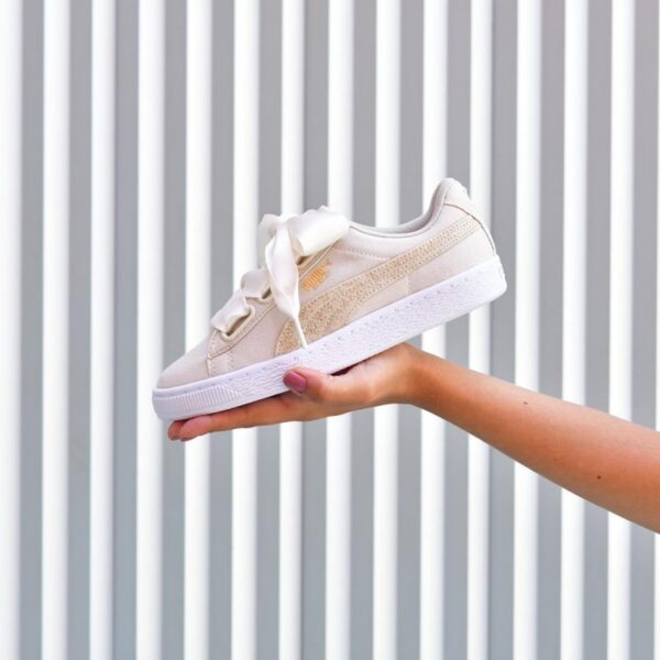 Giày Puma Basket Heart Canvas 366495-01 - Ảnh 2