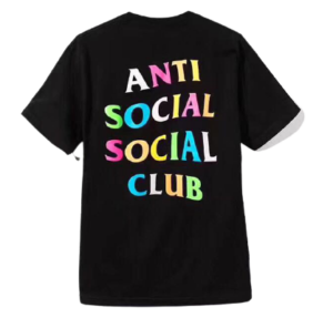 Áo Anti Social Social Club Rainbow Black Tee
