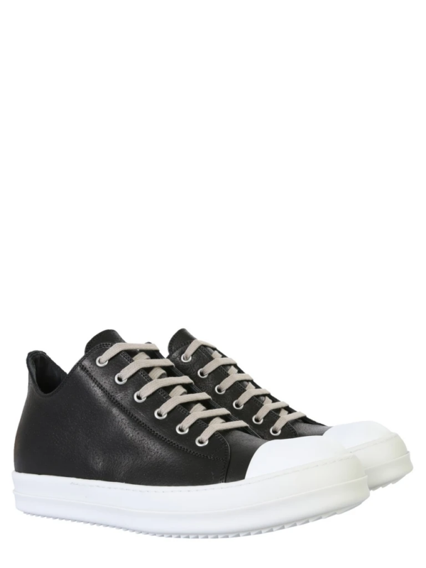 Giày Rick Owens Black Low Sneakers RU20F3891 - Ảnh 2