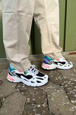 Giay Adidas Astir 'White Black Acid Red' GY1122