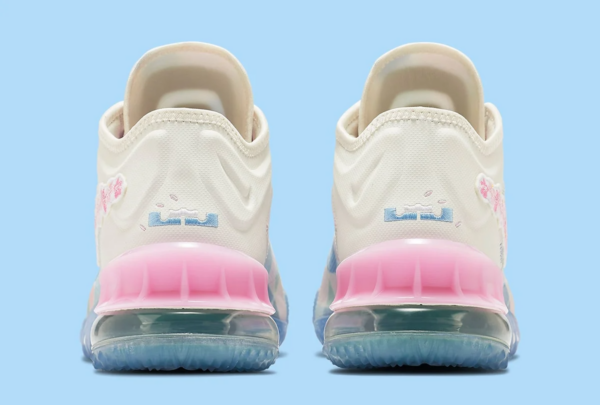 Giày Nike LeBron 18 Low EP x atmos 'Sakura' CV7564-101 - Ảnh 7