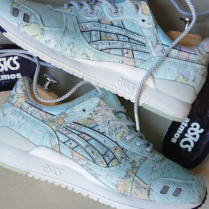 Alternative view of Giày Asics Atmos x Gel Lyte 3 'World Map' 1191A197-400