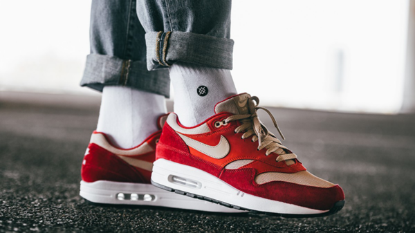 Giày Nike Air Max 1 Premium Retro 'Red Curry' 908366-600 - Ảnh 3