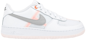 Giày Nike Air Force 1 LV8 1 GS 'White Hyper Crimson' AV0743-100
