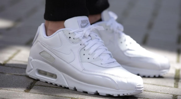 Giày Nike Air Max 90 'White Leather' 302519-113 - Ảnh 4