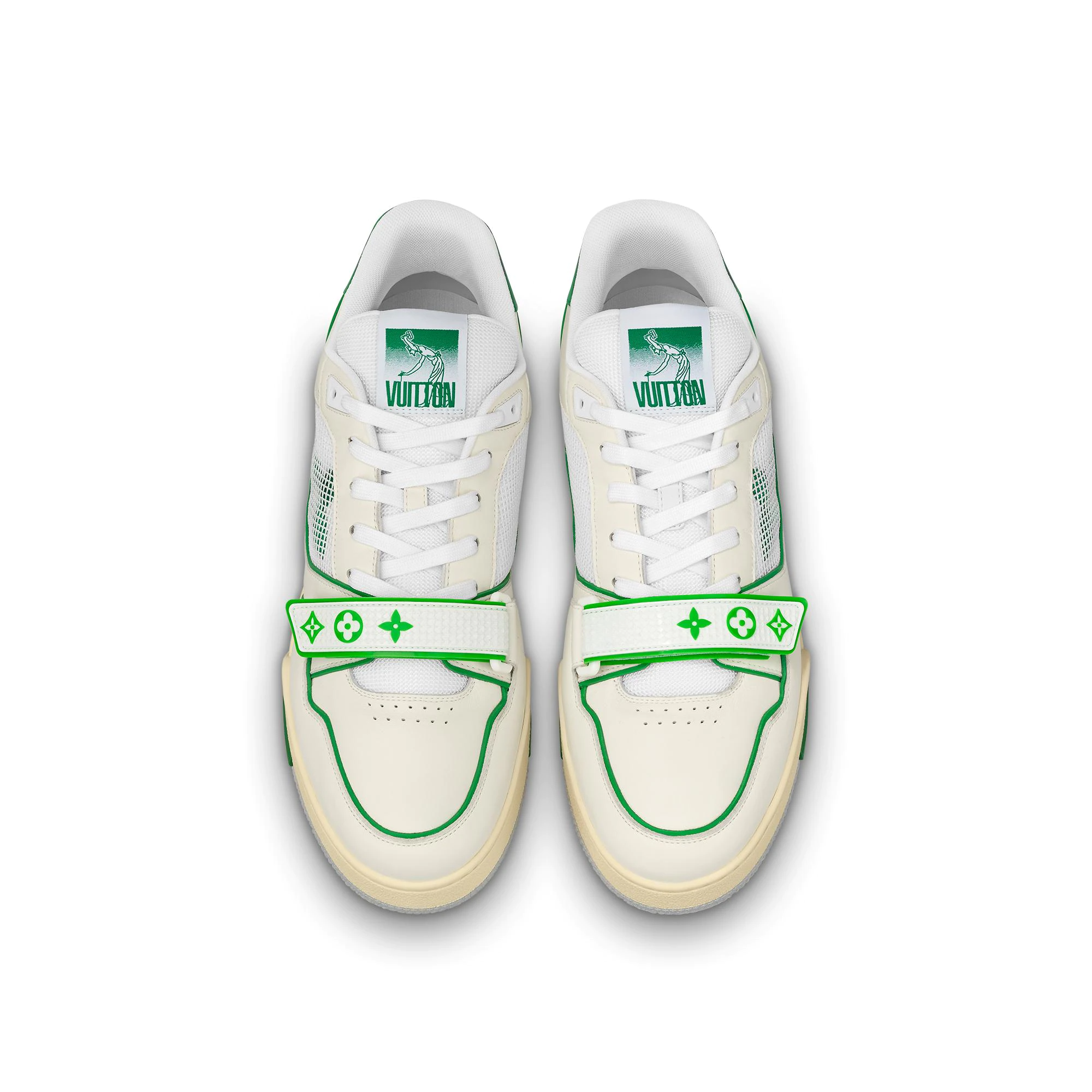 Giày Louis Vuitton LV Trainers 2021 'Green ' 1A98UX - Ảnh 3
