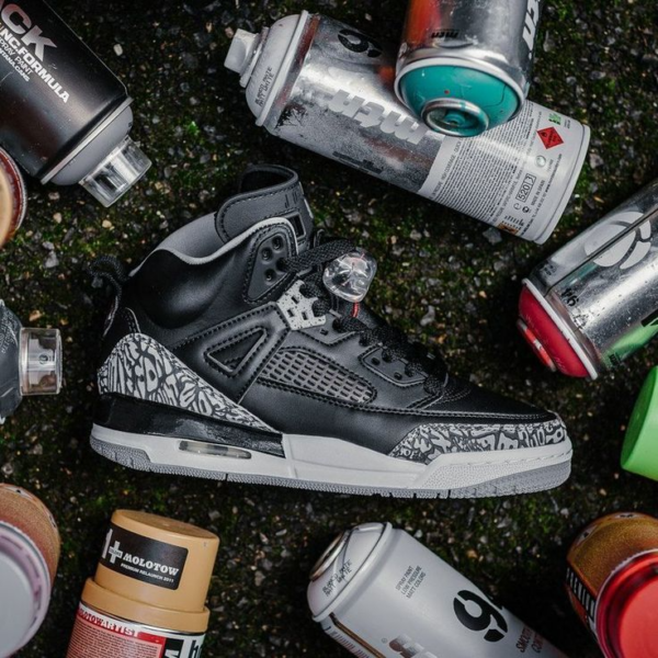 Giày Nike Jordan Spiz'ike GS 'Black Cement' 317321-034 - Ảnh 8