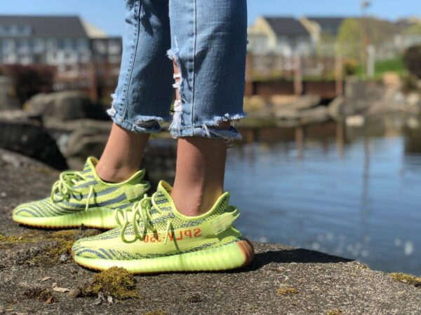 Giày Adidas Yeezy Boost 350 V2 'Semi Frozen Yellow' B37572 - Ảnh 3