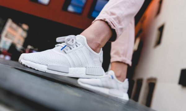 Giày Adidas Wmns NMD R1 'Crystal White Real Lilac' B37645 - Ảnh 6