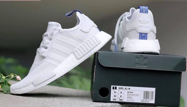 Giày Adidas Wmns NMD R1 'Crystal White Real Lilac' B37645 - Ảnh 4