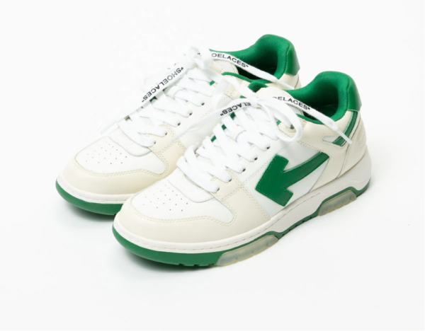 Giày Off White Arrow Out of Office Sneakers Green OMIA189F 20LEA001 0155 - Ảnh 3