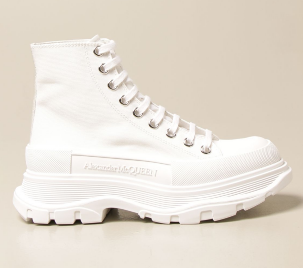 Giày Alexander McQueen Wmns Tread Slick Boots 'White' 611706-W4L32-9000 - Ảnh 3